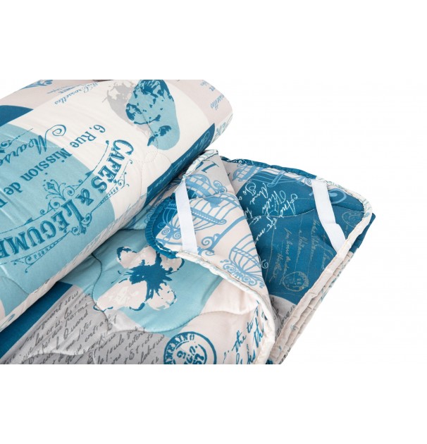 Set Pilota 4 Anotimpuri Ultrasleep Blue Somnart, 180X200 Cm (200 G +120 G), Microfibra