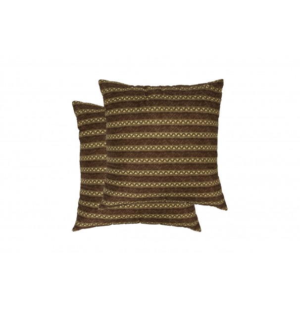 Set 2 Perne Somnart Chocolate, 70X70 Cm, Microfibra