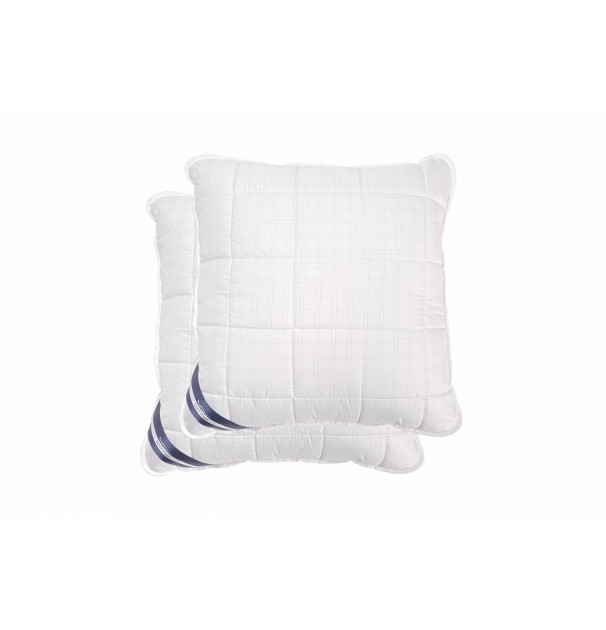 Set 2 Perne Matlasate Somnart, 70X70 Cm, Microfibra Cu Fibre De Carbon, Model Patrate