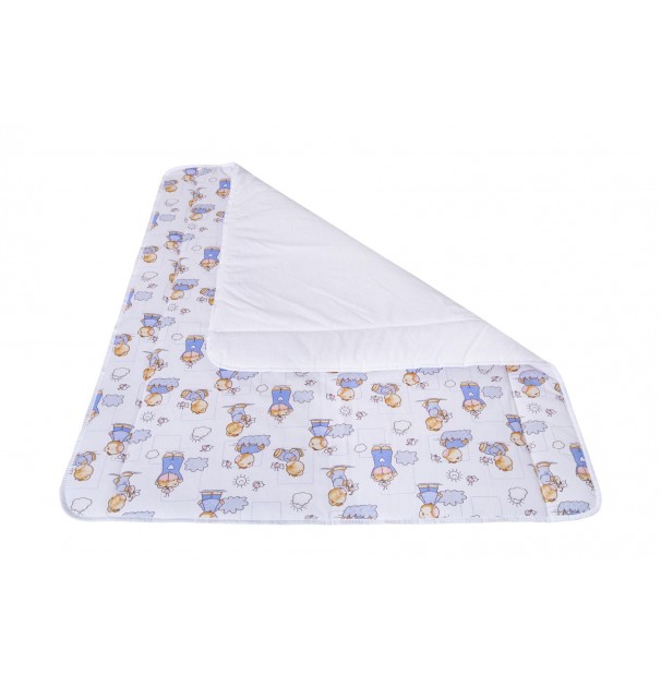 Patura Impermeabila Bebe, Bumbac Frotir, Somnart, 100X110 Cm, Ursuleti