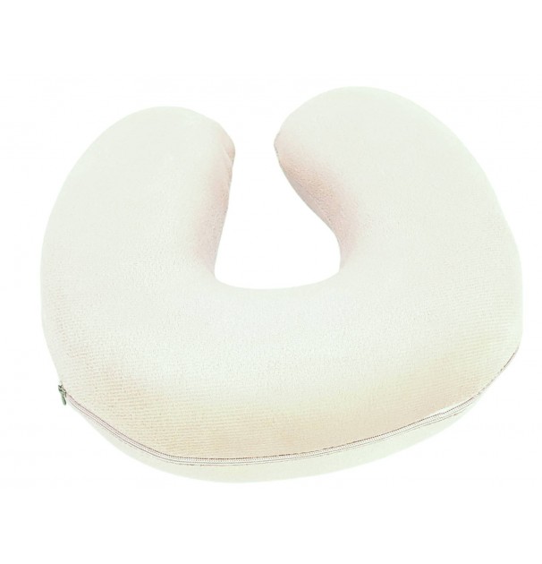 Perna Calatorie Somnart Din Spuma Memory Cul Crem Dimensiune 32X32X8