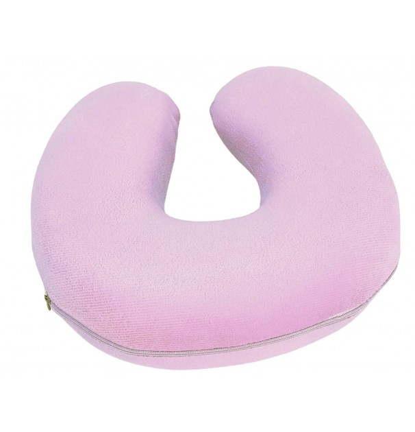 Perna Calatorie Somnart Din Spuma Memory Cul Lila Dimensiune 32X32X8