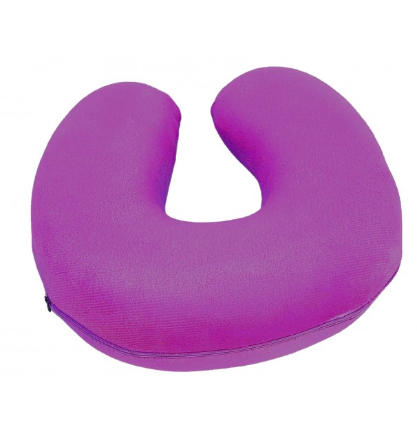 Perna Calatorie Somnart Din Spuma Memory Cul Mov Dimensiune 32X32X8