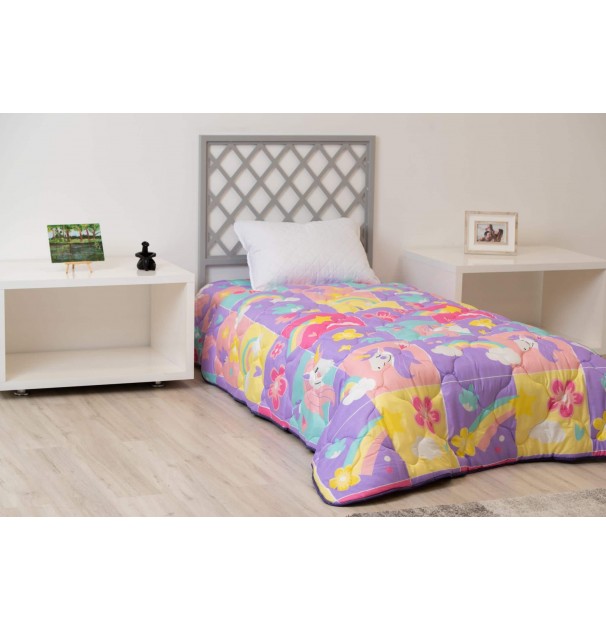 Pilota Imprimata Somnart Microfibra Unicorns 300 G/mp 150X200