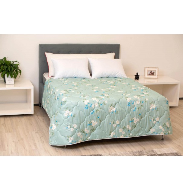 Pilota Matlasata White Flowers Viseo Somnart, Microfibra, 220X200 Cm, 300 G/mp