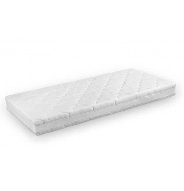 Saltea Cu Spuma Poliuretanica Somnart Air-Flow 90X200, Inaltime 16 Cm, Super-Ventilata, Husa 3D Bumbac Natur Lavabila, Detasabila, Hipoalergenica, Rulata, Fermitate Medie