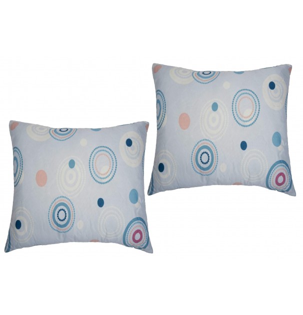 Set 2 Perne Matlasate Circles Somnart 70X70 Cm, Microfibra