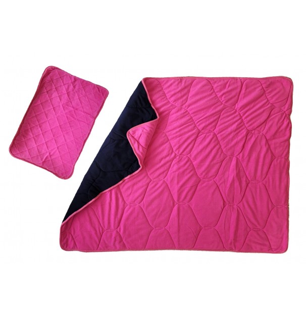 Set Baby Somnart Micropolar Polartech™ Perna 40X60 Cm Si Pilota 100X140 Cm Hipoalergenica Pentru Bebelusi