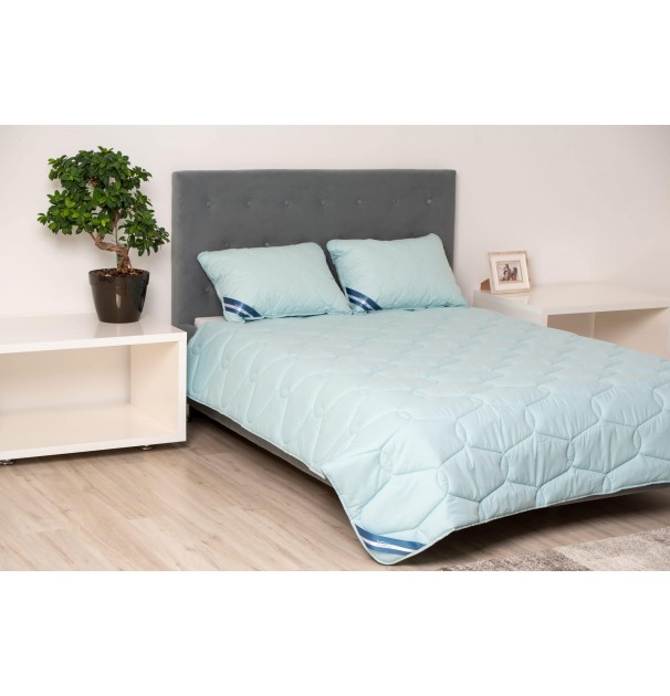 Pilota Bumbac Somnart Bella 200X220Cm, Umplutura 300 G/mp, De Primavara-Toamna, Blue