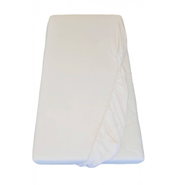 Cearceaf De Pat Bumbac Alb Bebelusi Si Copii, Cu Elastic, 135X65