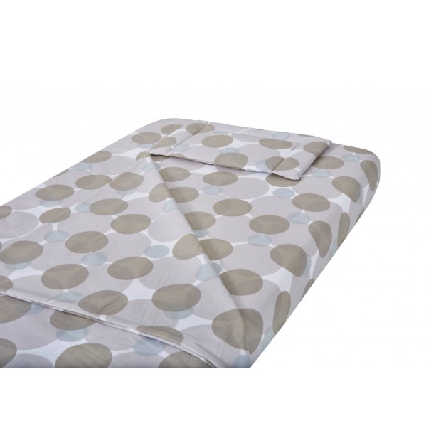 Lenjerie Patut Bebe, Somnart, Cearceaf Pat 60X120X10 Cu Elastic, Cearceaf Pilota 80X110, Perna Joasa 20X35, Cercuri