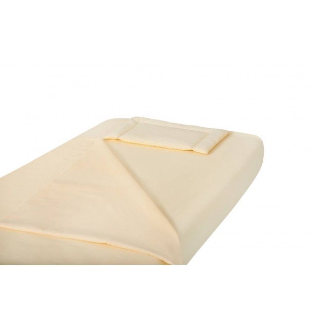 Lenjerie Patut Bebe, Somnart, Cearceaf Pat 60X120X10 Cu Elastic, Cearceaf Pilota 80X110, Perna Joasa 20X35, Galben
