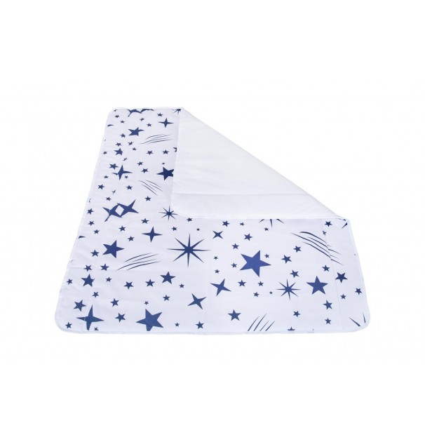 Patura Impermeabila Bebe, Bumbac Frotir, Somnart, 100X110 Cm, Stelute