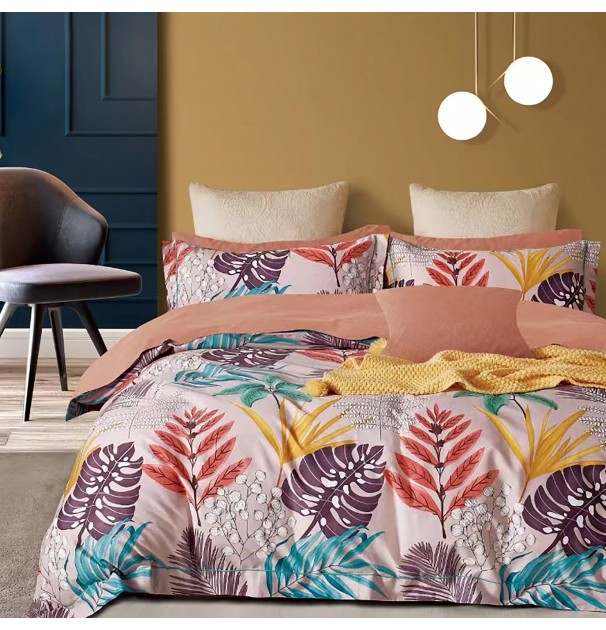 Lenjerie De Pat Percale 2Pxxl, 4 Piese, Cearceaf Pat Clasic 240Cm X 260Cm, Cearceaf Pilota 200Cm X 230Cm, 2 Fete Perna 50 X 70, Prc136