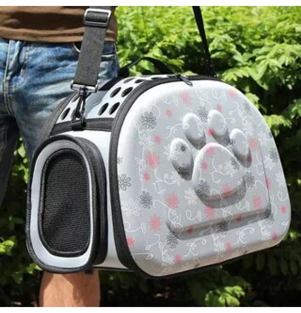 Geanta De Transport Pentru Caine Sau Pisica Culoare Gri Marime Xxl Ag644G