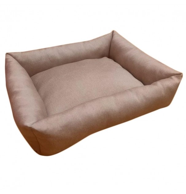 Culcus Dreptunghiular Moale Cu Perna, Pentru Caine/Pisica, Culoare Maro, Impermeabil, Baza Antiderapanta, 64X45Cm