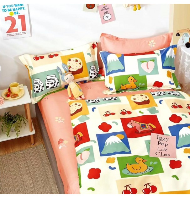 Lenjerie De Pat Percale 1P, 3 Piese, Cearceaf Pat Clasic 160Cm X 240Cm, Cearceaf Pilota 150Cm X 220Cm, 1 Fata Perna 50 X 70, Prc29