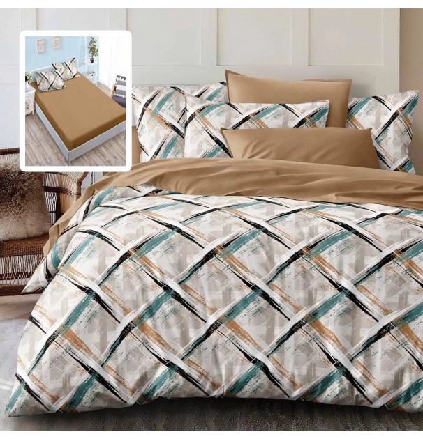 Lenjerie De Pat Finet 6 Piese, Cearceaf Pat Cu Elastic, Cearceaf Pilota 200X230, 2 Fete Perna 50X70, 2 Fete Perna 70X70, Extra Hf6P214 Lenjerie De Pat Finet 6 Piese, Cearceaf Pat Cu Elastic, Cearceaf Pilota 200X230, 2 Fete Perna 50X70, 2 Fete Perna 70X70, Extra Hf6P214