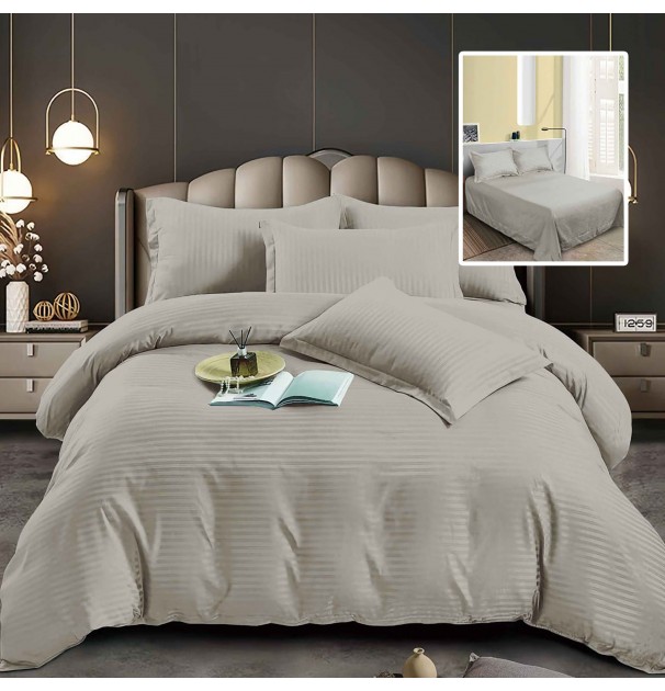 Set Lenjerie De Pat Pentru 2 Persoane Xxl, Bumbac Damasc Policotton, 4 Piese, Cearceaf Pat 230X260, Cearceaf Pilota 230X200, Fete De Perne 50X70 X 2, Bej Set Lenjerie De Pat Pentru 2 Persoane Xxl, Bumbac Damasc Policotton, 4 Piese, Cearceaf Pat 230X260, Cearceaf Pilota 230X200, Fete De Perne 50X70 X 2, Bej