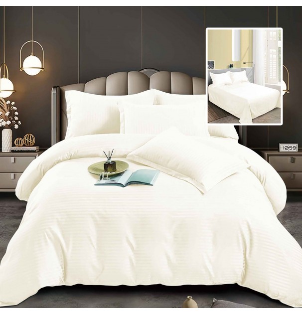 Set Lenjerie De Pat Pentru 2 Persoane Xxl, Bumbac Damasc Policotton, 4 Piese, Cearceaf Pat 230X260, Cearceaf Pilota 230X200, Fete De Perne 50X70 X 2, Alb Unt Set Lenjerie De Pat Pentru 2 Persoane Xxl, Bumbac Damasc Policotton, 4 Piese, Cearceaf Pat 230X260, Cearceaf Pilota 230X200, Fete De Perne 50X70 X 2, Alb Unt