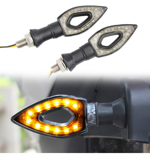 Set 2 Lampi Semnalizare Arrow Led Pentru Motocicleta, 12V, Avx-Zd59