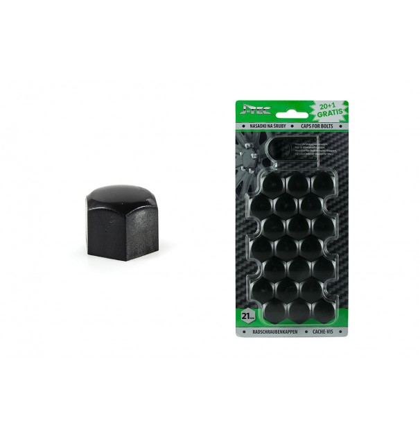 Set Capace Prezoane 21 Mm, Culoare Negru