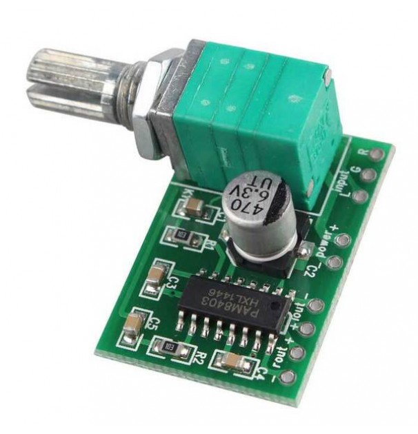 Kit Amplificator Stereo, Alimentare Usb 5V, 2 X 3W, Pam8403