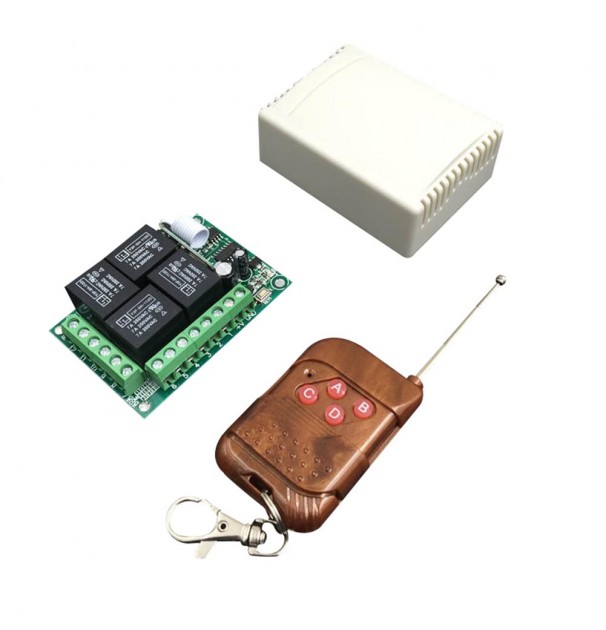 Kit Telecomanda + Receptor Cu 4 Canale Pentru Automatizari (Tip2)