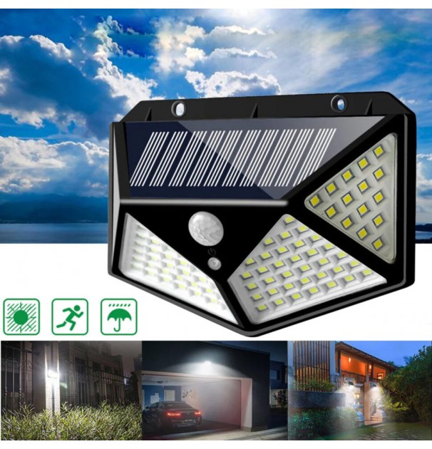 Lampa Solara Led Cu Senzor Crepuscular Si Senzor De Miscare