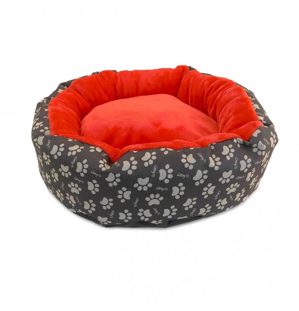 Culcus Moale Cu Perna, Pentru Caine/Pisica, Culoare Roz, Impermeabil, Baza Antiderapanta, 50 Cm