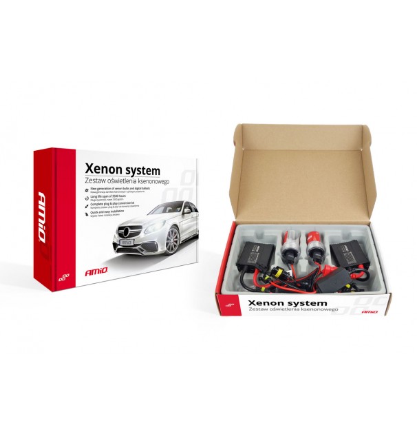 Kit Xenon Ac Model Slim, Compatibil H8, H9, H11, 35W, 9-16V, 6000K, Destinat Competitiilor Auto Sau Off-Road