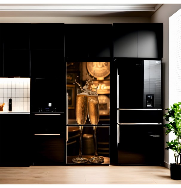 Folie Imprimata Color Pentru Decor Frigider, Dimensiune 200 X 90Cm, NutuShopAll