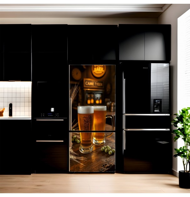 Folie Imprimata Color Pentru Decor Frigider, Dimensiune 200 X 90Cm, NutuShopAll