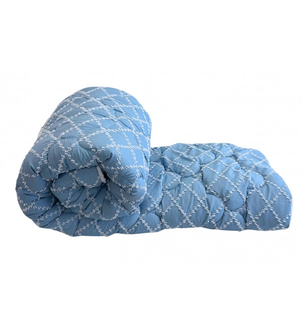Pilota Duo Comfort Azure 180×200, Somnart, Matlasata, Umplutura Medie-Groasa 300 Gr/mp, Pentru Primavara – Toamna