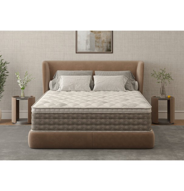 Saltea Cu Memorie Somnia Duoflex 90×200, Înălțime 27 Cm, Cu Topper Integrat, Detasabil, Fermitate Mediu-Tare