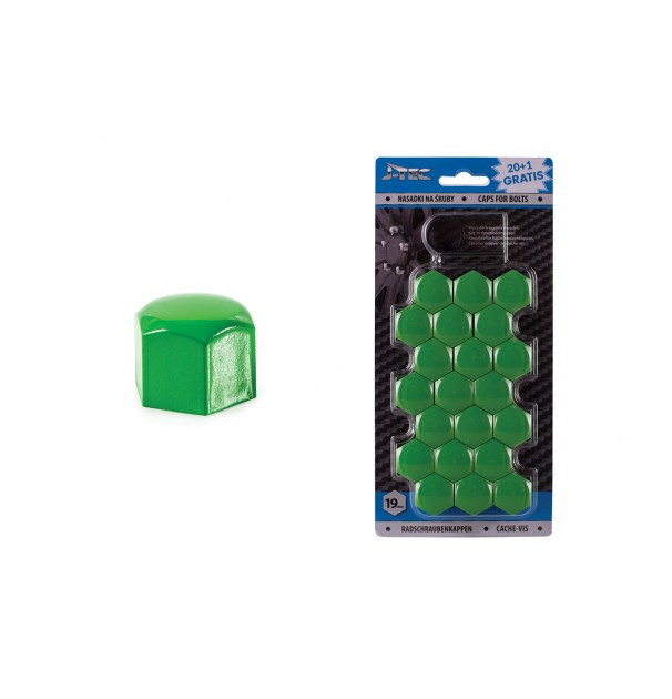 Set Capace Prezoane 19 Mm, Culoare Verde