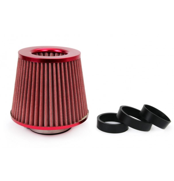 Filtru De Aer Conic Rosu Cu 3 Adaptoare