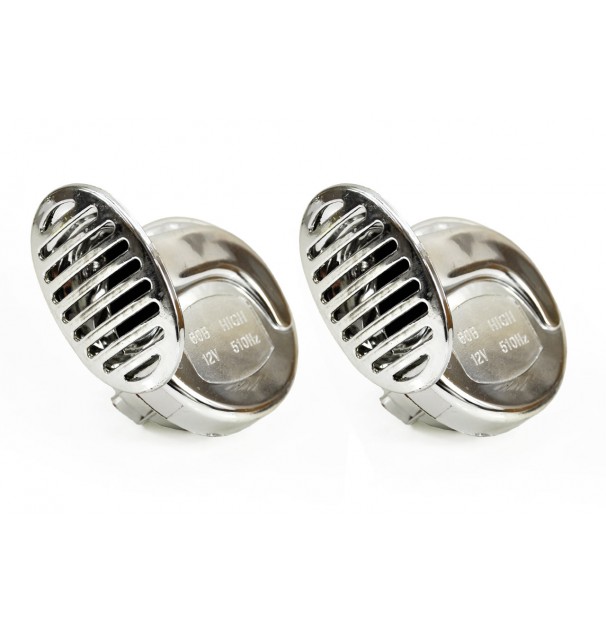 Claxon Auto Cromat 12V 2 Buc Chr-01