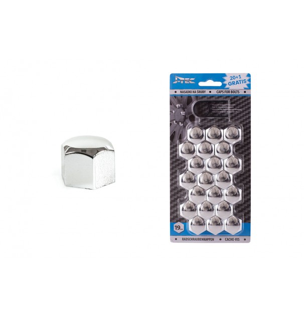 Set Capace Prezoane 19 Mm, Culoare Crom