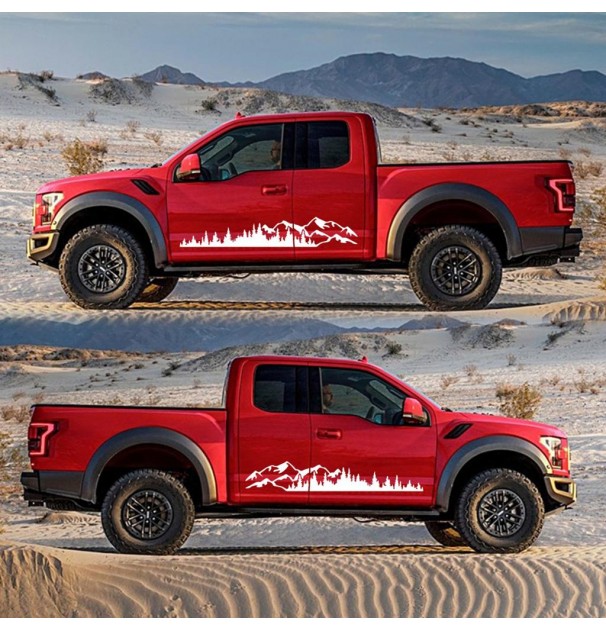 Set 2 Stickere Autoadezive Pentru Vehicule Off Road, Model 