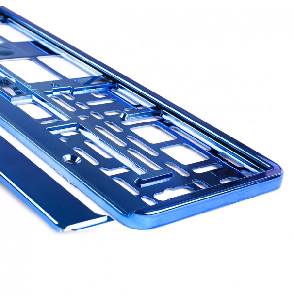 Suport Numar Inmatriculare Din Plastic, Calitate Premium, Culoare Albastra