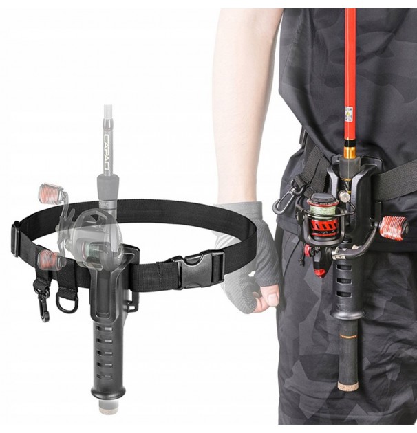 Centura De Pescuit Ajustabila, Cu Suport Pentru Undita Sau Lanseta