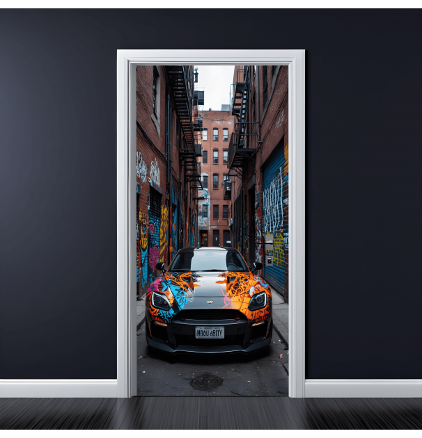 Folie Imprimata Color Pentru Decor Usa, Dimensiune 200 X 90Cm, NutuShopAll