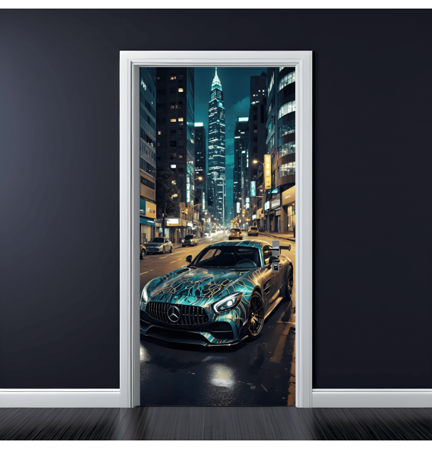 Folie Imprimata Color Pentru Decor Usa, Dimensiune 200 X 90Cm, NutuShopAll