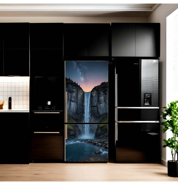 Folie Imprimata Color Pentru Decor Frigider, Dimensiune 200 X 90Cm, NutuShopAll
