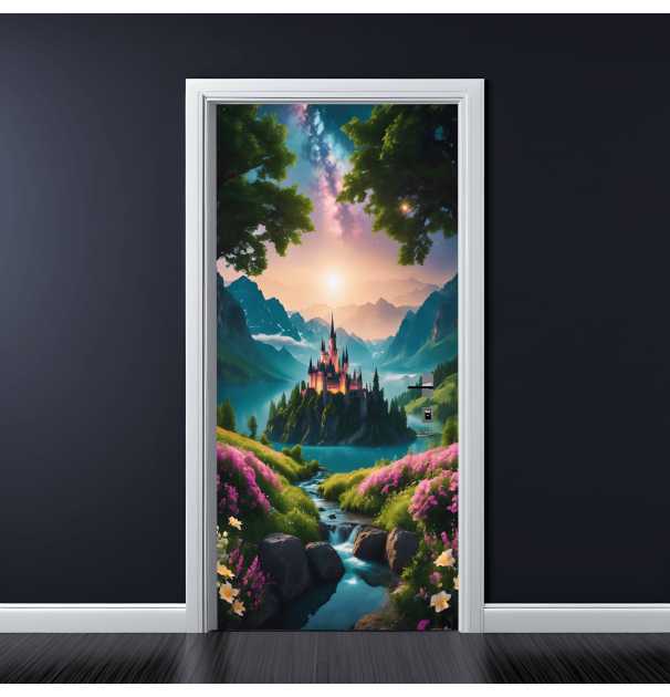 Folie Imprimata Color Pentru Decor Usa, Dimensiune 200 X 90Cm, NutuShopAll