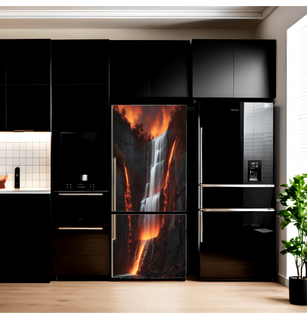 Folie Imprimata Color Pentru Decor Frigider, Dimensiune 200 X 90Cm, NutuShopAll