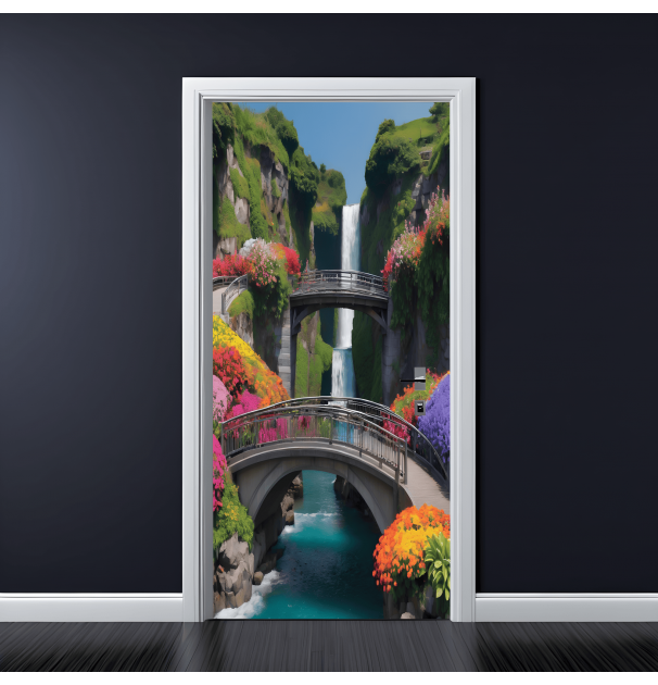 Folie Imprimata Color Pentru Decor Usa, Dimensiune 200 X 90Cm, NutuShopAll