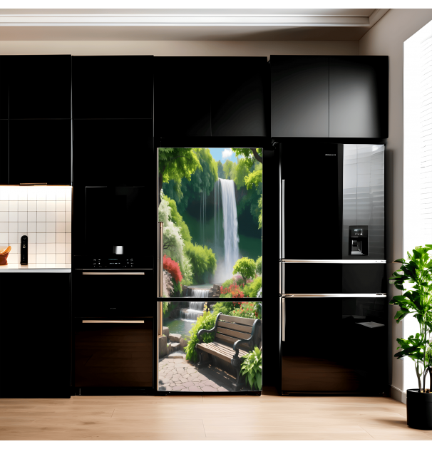 Folie Imprimata Color Pentru Decor Frigider, Dimensiune 200 X 90Cm, NutuShopAll