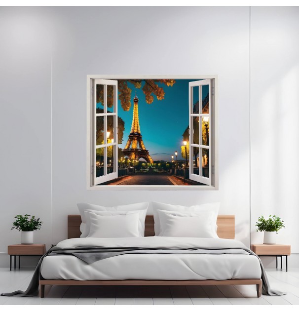 Folie Imprimata Color Pentru Decor Perete Locuinta, Dimensiune 125 X 110Cm, Model: View To Haven 26